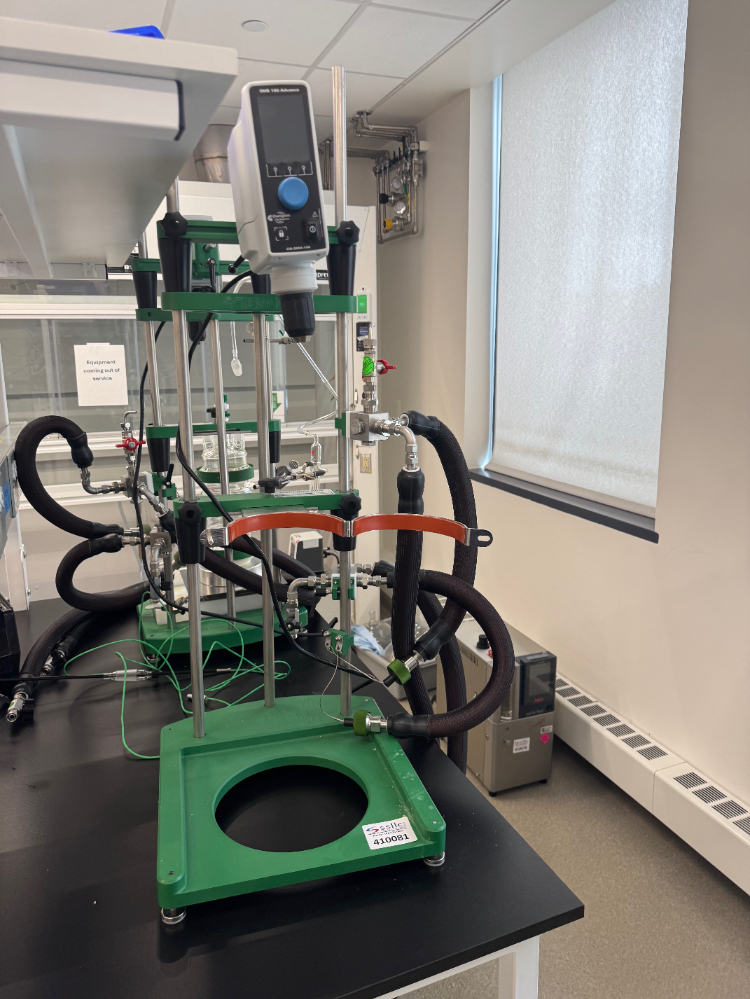 Image of Chemglass OHS 100 Advance Overhead Stirrer w/ Reactor Stand